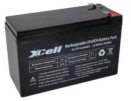 XCELL XCELFP1218 LiFePO4 Akku mit 12,8 V und 18 Ah