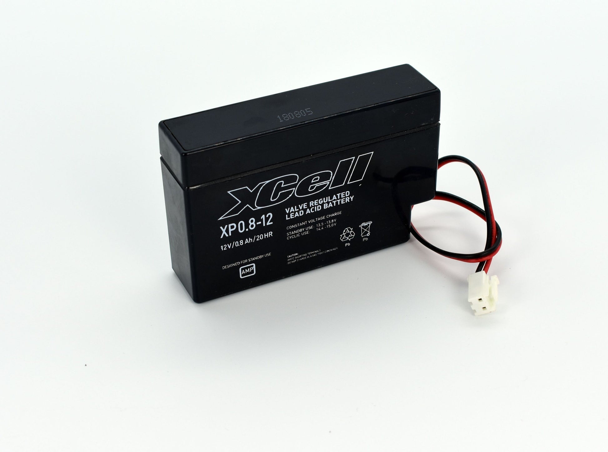 XCELL XP0.812JST Bleiakku mit JST-Stecker - 12 V und 0,8 Ah