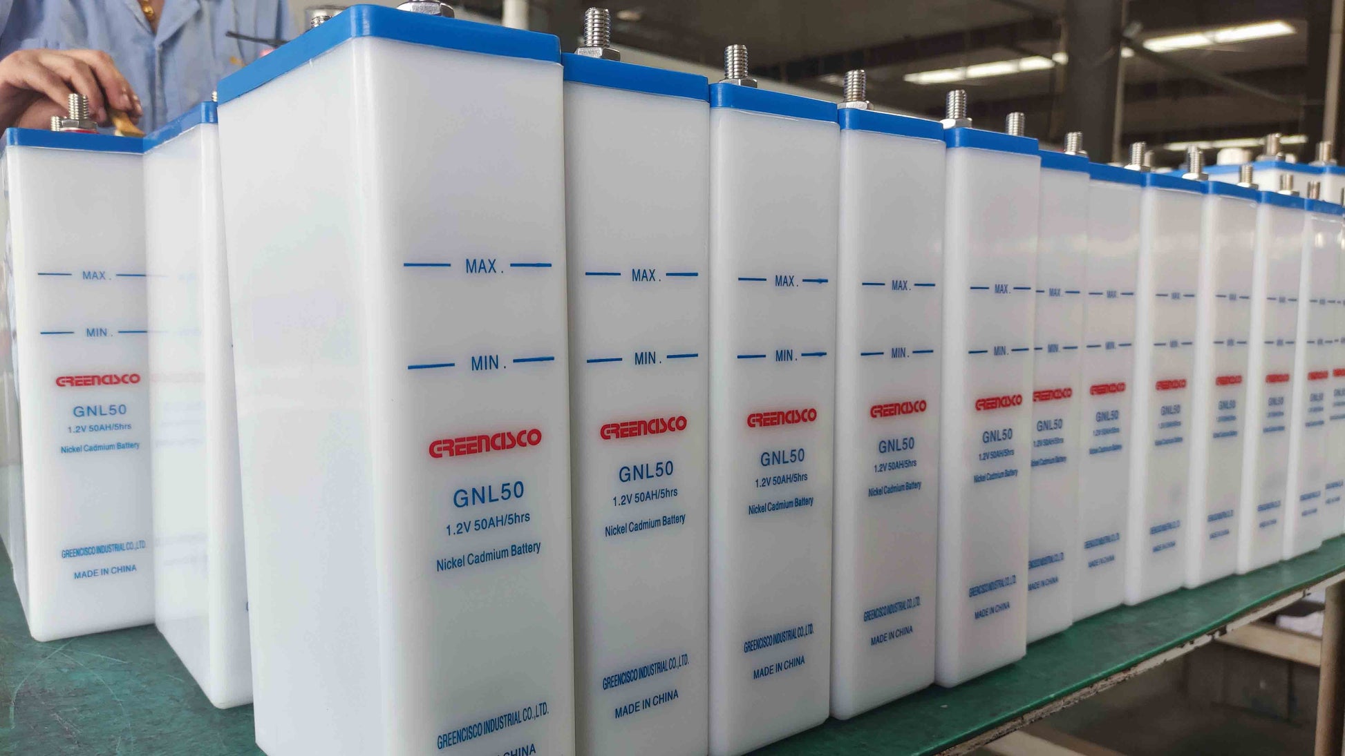 Greencisco Industrial Co., Ltd. - Speicher - 1.2V 50Ah Nickel Cadmium Battery GNL50-1,2V50Ah/5Hr - Art. 33832