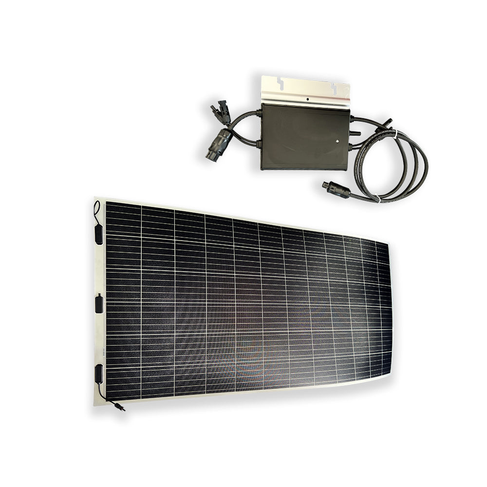 Superleichtes Solarmodul 375 WP mit Wechselrichter SO350 - sofort lieferbar