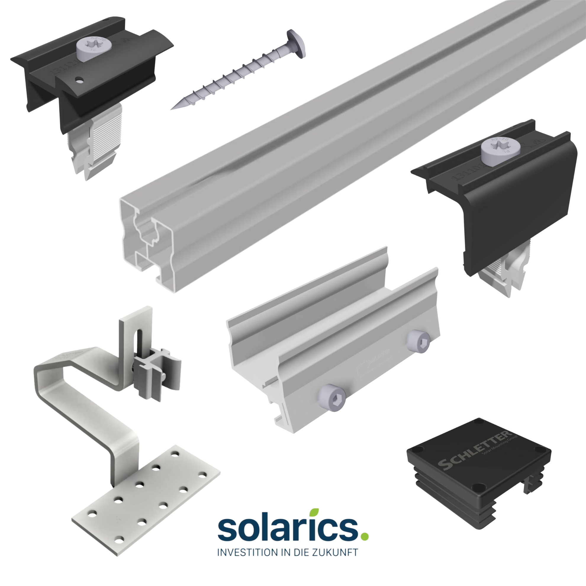 Komplettes-Montageset von Solarics für Standard-Ziegeldächer, geeignet für 10KW Solar/PV/Photovoltaik-Anlage