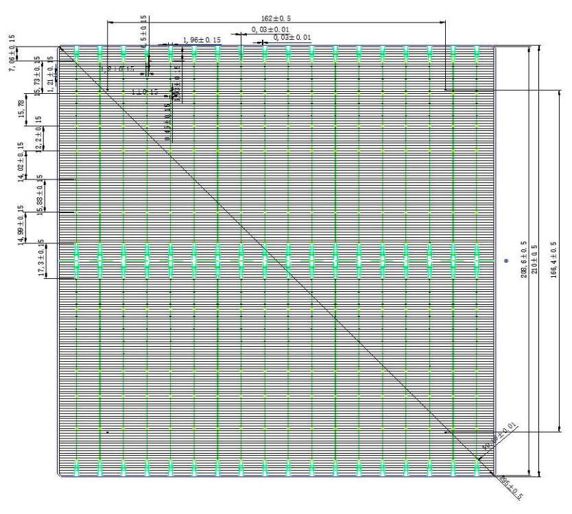 Changzhou Aoli Energy Technology Co., Ltd. - Zellen - 210X210mm TOPCon Bifacial 25% - Art. 27631