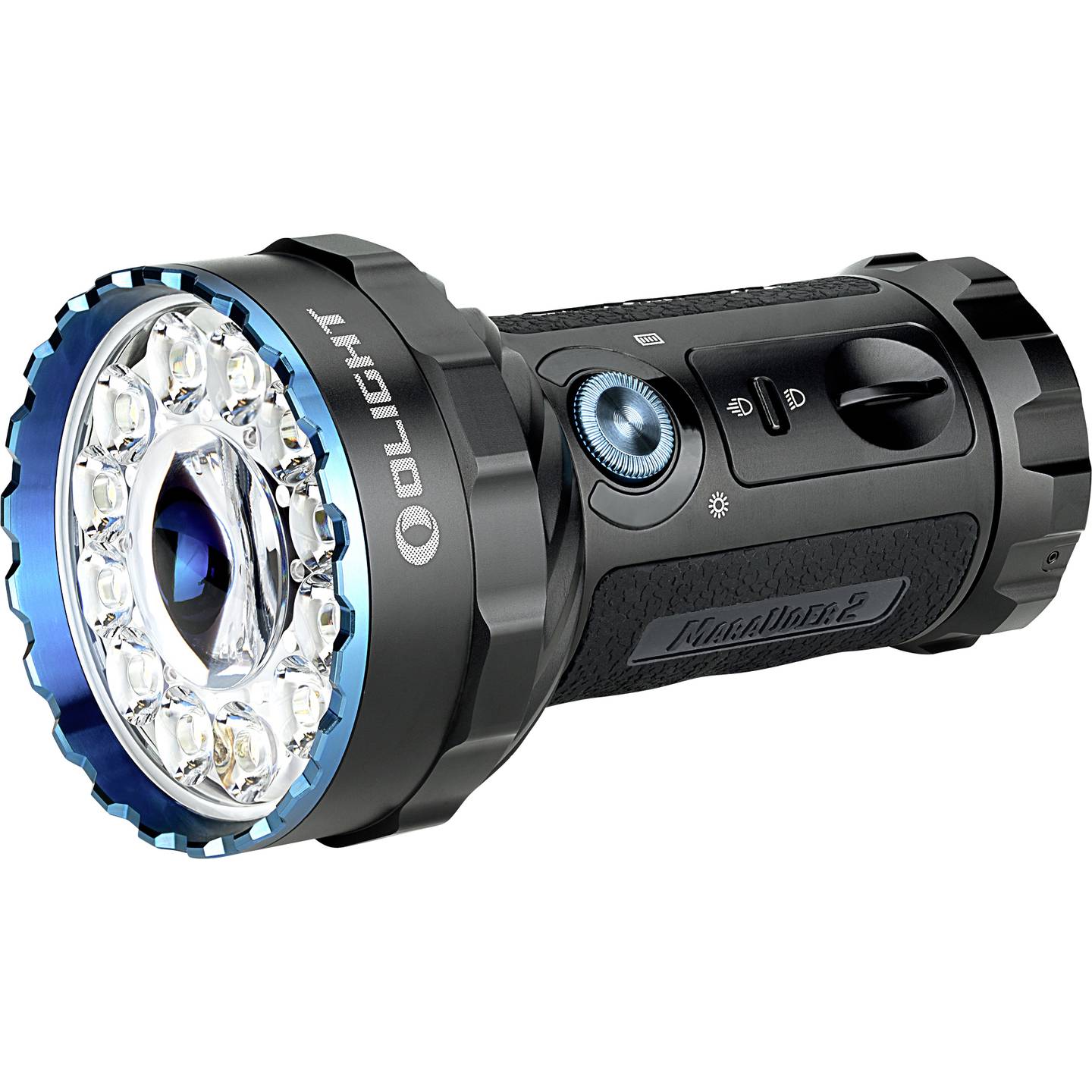 OLight Marauder 2 Professionelle Hochleistungs-Handlampe mit Flut- und Fernlicht