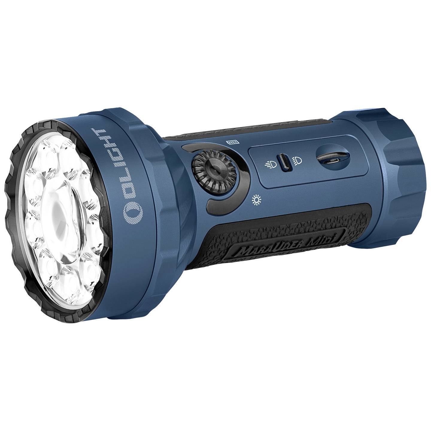 OLight Marauder Mini midnight blue Professionelle LED Taschenlampe mit Flut- und Fernlicht