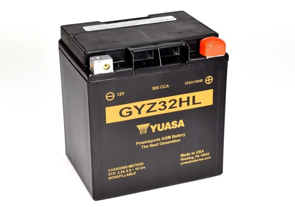 Yuasa GYZ High Performance Motorradbatterie GYZ32HL 12V 32Ah (AGM Wartungsfrei)