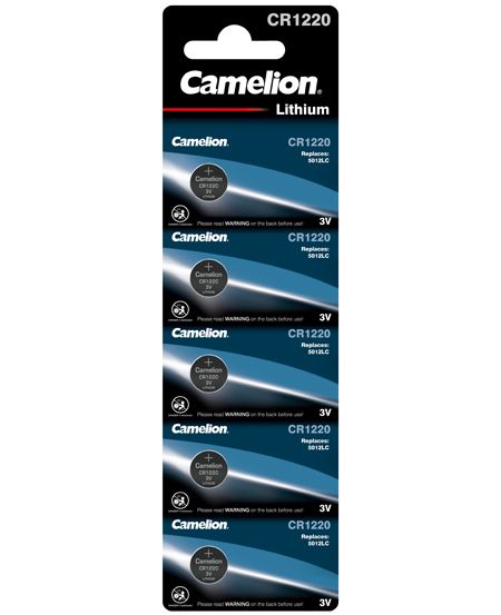 Camelion Lithium Knopfzelle CR1220 - 3V (5er Blister / CAMCR1220B5)