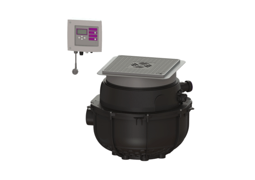 Hebeanlage Aqualift S Compact Tronic, GTF 500, resistant, Bodenplatte
