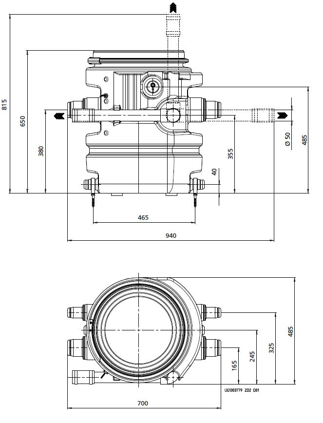 KSB Hebeanl. Ama-Drainer-Box 1 B 303 Überflur, mit Ama-Drainer N 303 SE/10