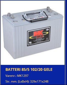 MK Gel Batterie E31 SLD G 12V 108Ah