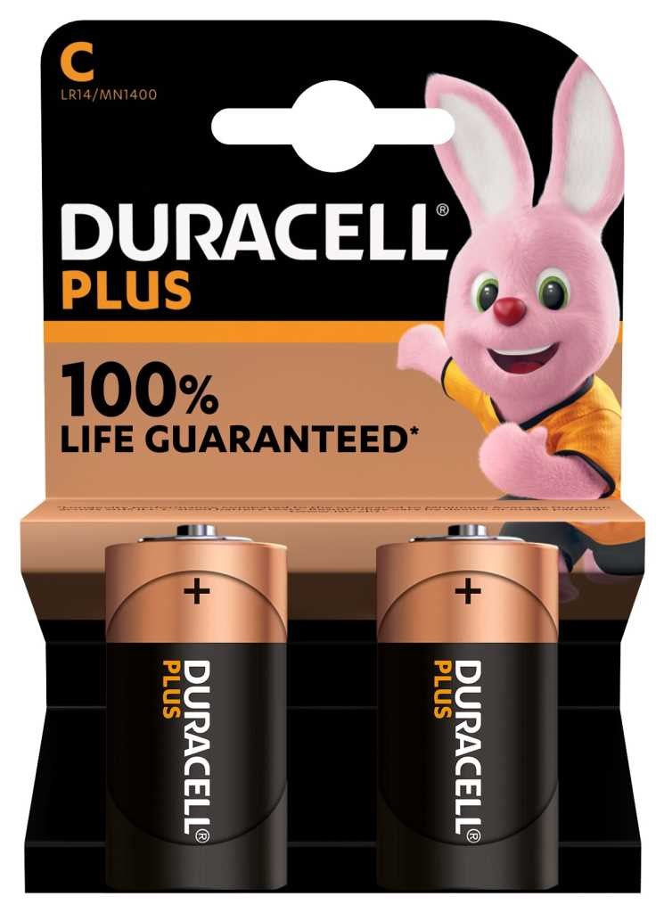 Duracell Plus Alkaline Batterie MN1400 1,5V (2er-Blister)