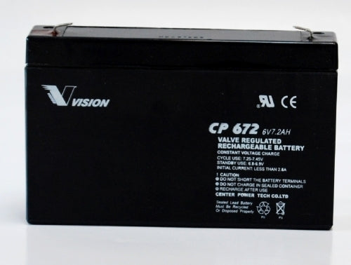 Vision Bleiakku CP672 mit 6V und 7,2Ah
