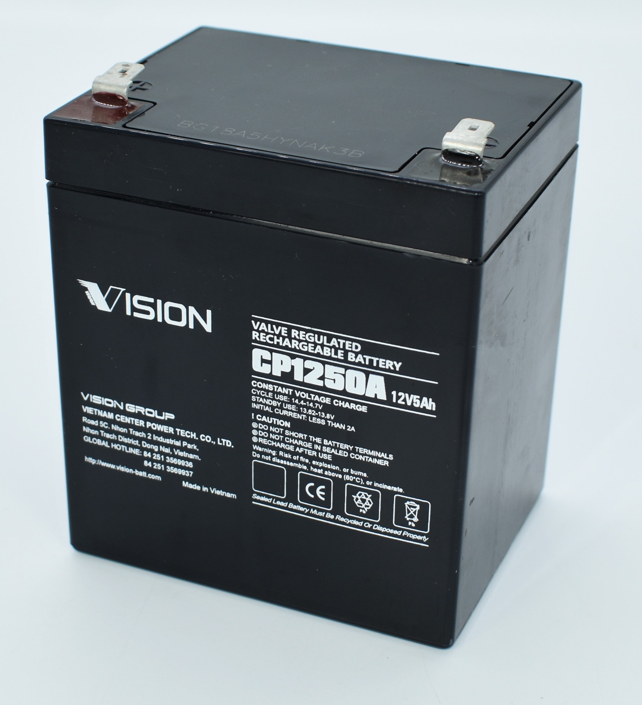 Vision Bleiakku CP1250A mit 12V und 5,2Ah