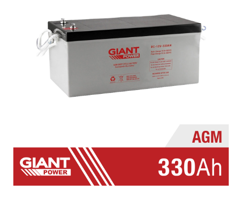 Giant Power Australia Pty Ltd - Speicher - 330AH 12V AGM Deep Cycle Battery 330AH 12V AGM Deep Cycle Battery - Art. 25844