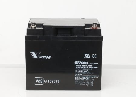 VISION Bleiakku 6FM40X mit 12V und 40Ah