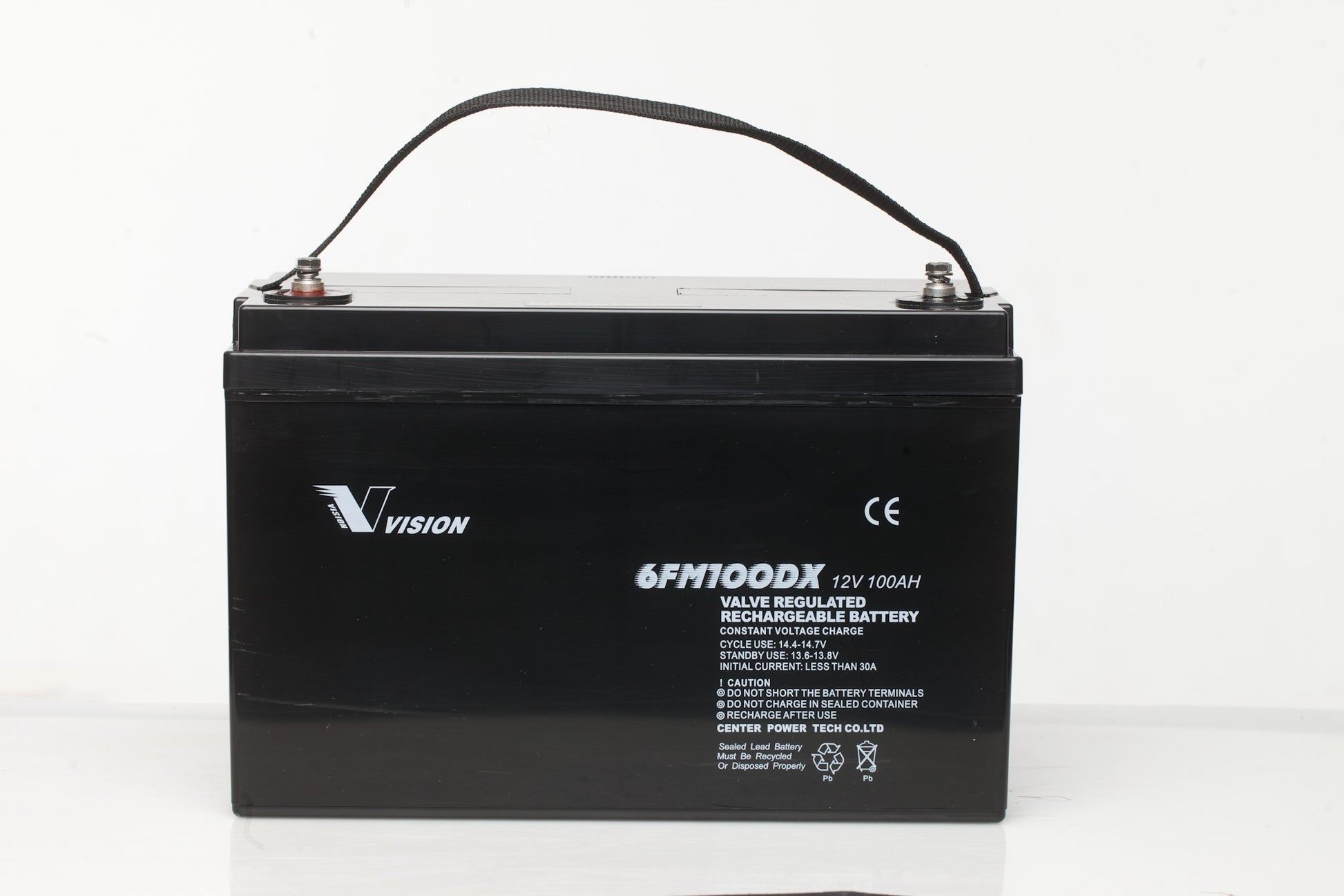 VISION Bleiakku 6FM100DX mit 12V und 100Ah