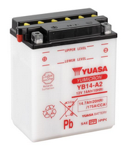 Yuasa Motorradbatterie YB14-A2 (DC) 12V 14Ah
