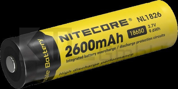 Nitecore Li-Ion Akku 18650 NL1826 3,7V 2600mAh (gesch