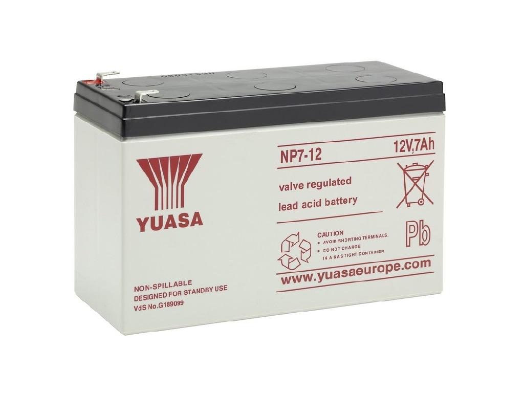 Yuasa Bleiakku mit 12V und 1,2Ah - NP1.2-12 VdS