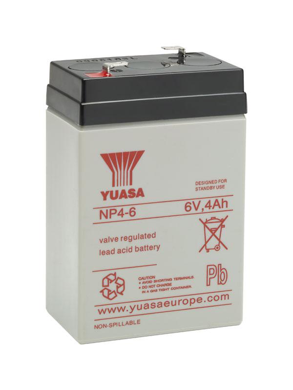 Yuasa Bleiakku mit 6V und 3,7Ah - NP4-6
