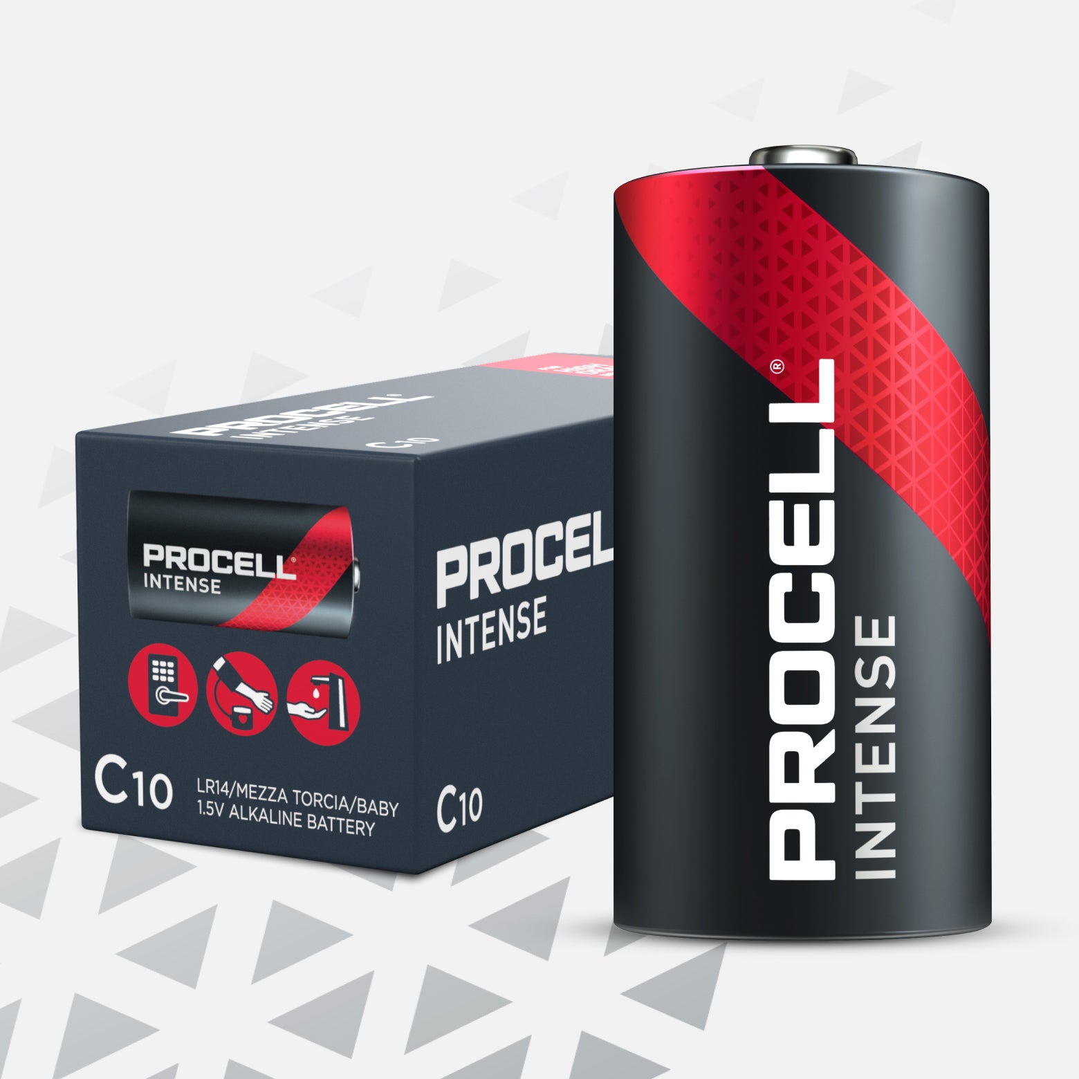 Duracell Procell Intense Power Alkaline Batterie Baby C PX1400 1,5V
