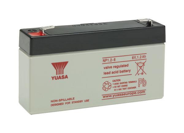 Yuasa Bleiakku mit 6V und 1,2Ah - NP1.2-6