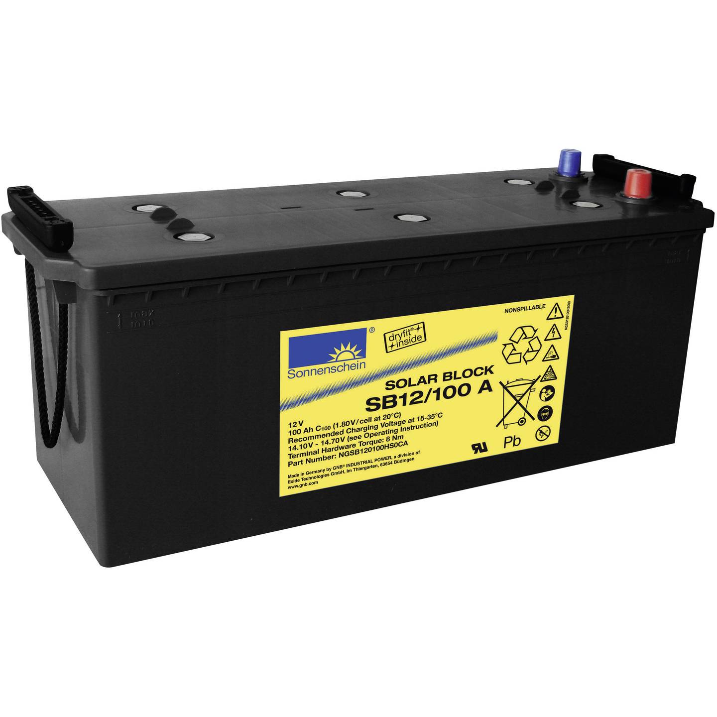 Sonnenschein SOLAR BLOCK SB12/100 A Blei-Gel-Akku 12V 100Ah