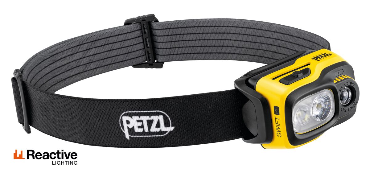 PETZL SWIFT RL Stirnlampe 1100 Lumen (schwarz/gelb)