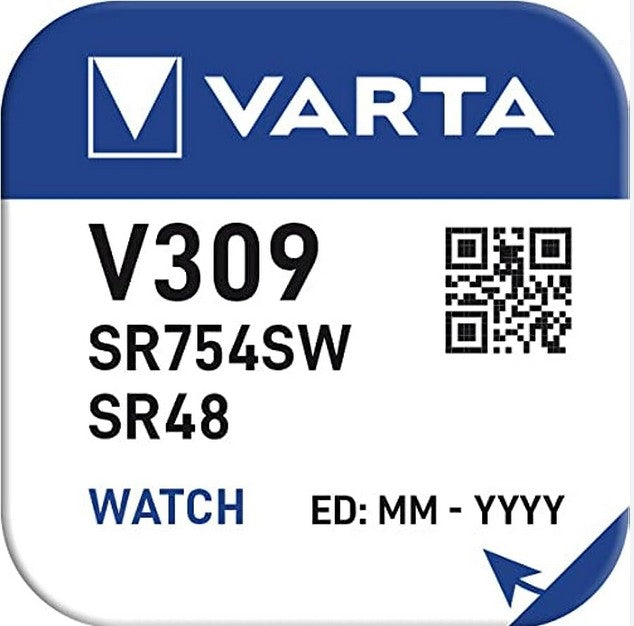 Varta Silberoxid Uhrenbatterie V309 / SR48SW 1,55 V