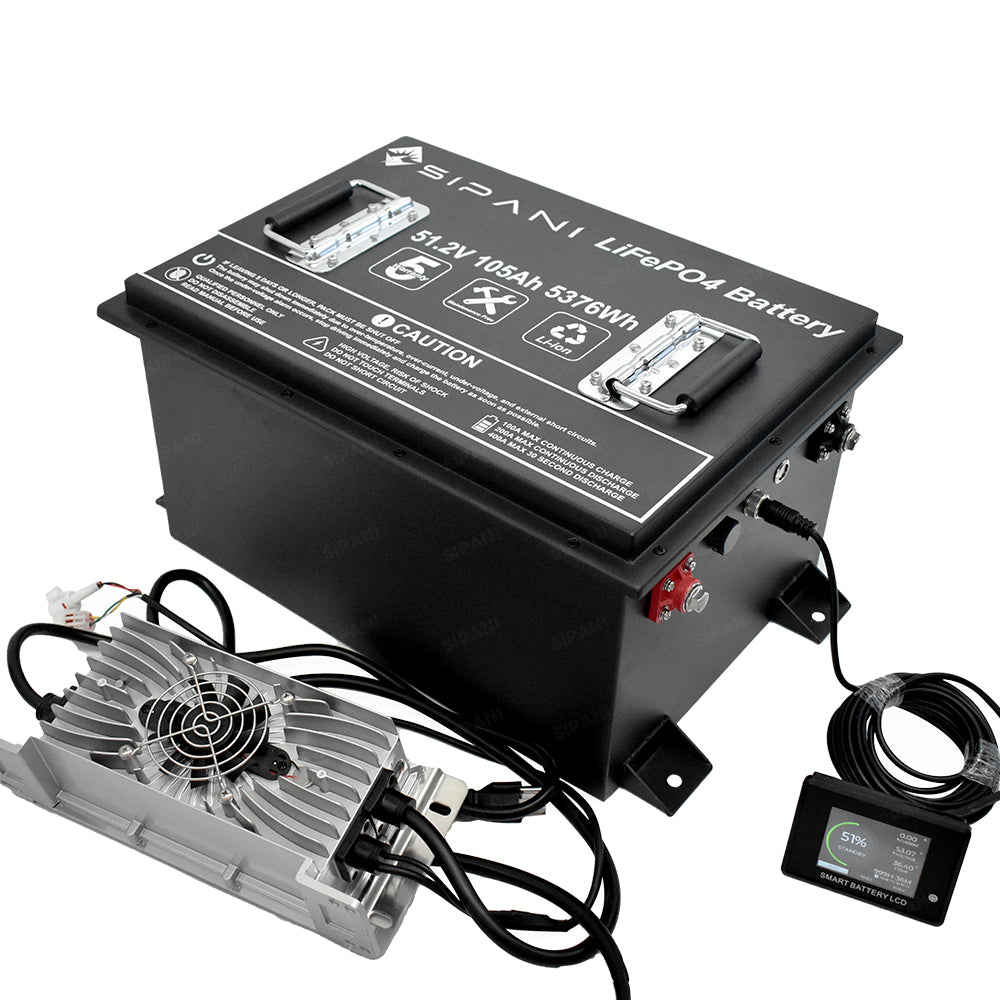 Guangdong Super Battery New Energy Co., Ltd. (Sipani) - Speicher - 36v 48V 72v Golf LiFePO4 Battery 50ah 72ah 80ah... 48V105AH Golf Battery - Art. 35463