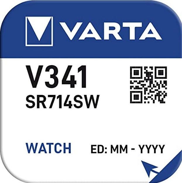 Varta Silberoxid Uhrenbatterie V341 / SR714SW 1,55 V
