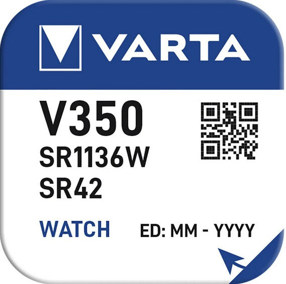 Varta Silberoxid Uhrenbatterie V350 / SR1136W 1,55 V