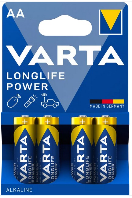Varta Longlife Power Alkaline Batterie 4906 / LR6 1,5V (4er-Blister)
