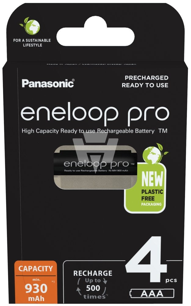 Panasonic Eneloop Pro AA NiMH Akku BK-3HCDE 1,2V 2500mAh (4er-Blister)