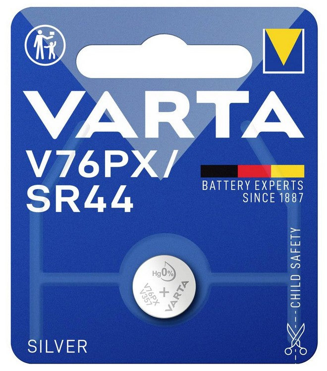 Varta Silberoxid Photobatterie V76PX / SR44 1,55V (Einzelblister)