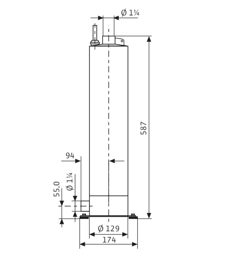 WILO Unterwassermotorpumpe Sub-TWI 5-SE 306 FS (1~230 V, 50 Hz) Art. 4144963