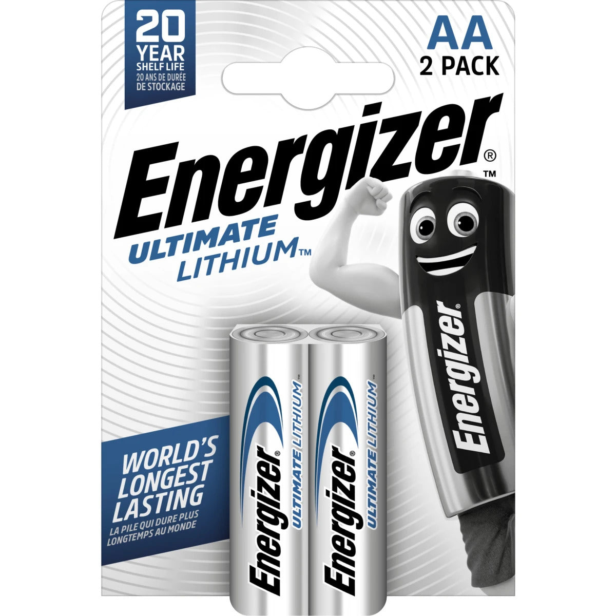 Energizer Ultimate Lithium Batterie L91 AA 1,5V (2er Blister) - L91ULTIMATEB2