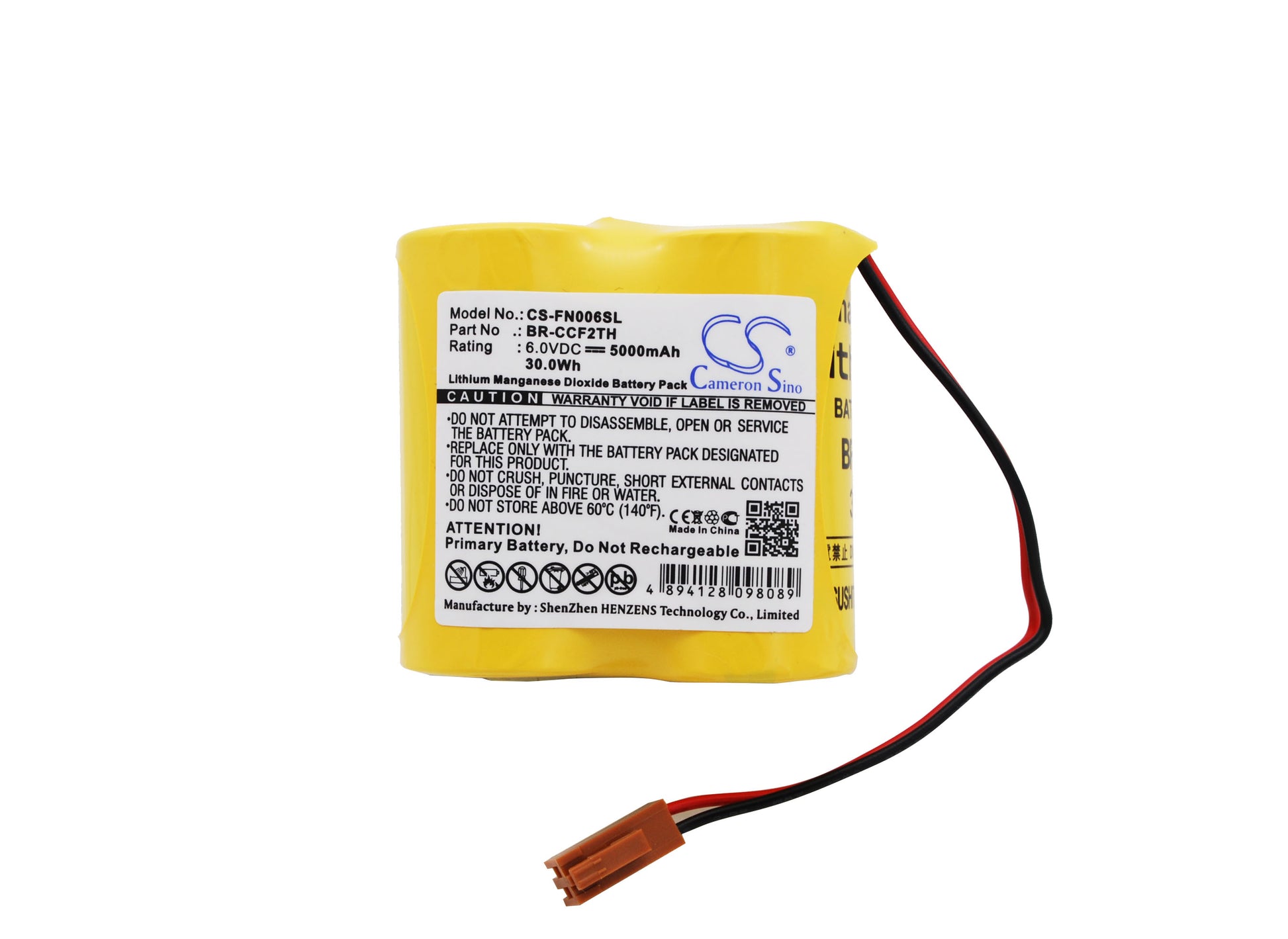 PANASONIC Lithium CNC Batterie BR-CCF2TH 6V 5000mAh