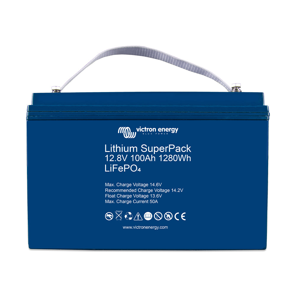 Victron Energy Batería de Litio LiFePO4 SuperPack 12.8V 100Ah
