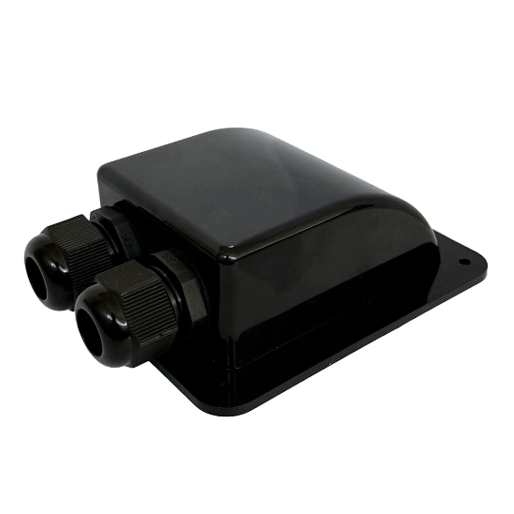 Eleksol Pasacables Doble para Caravana/embarcación (negro)