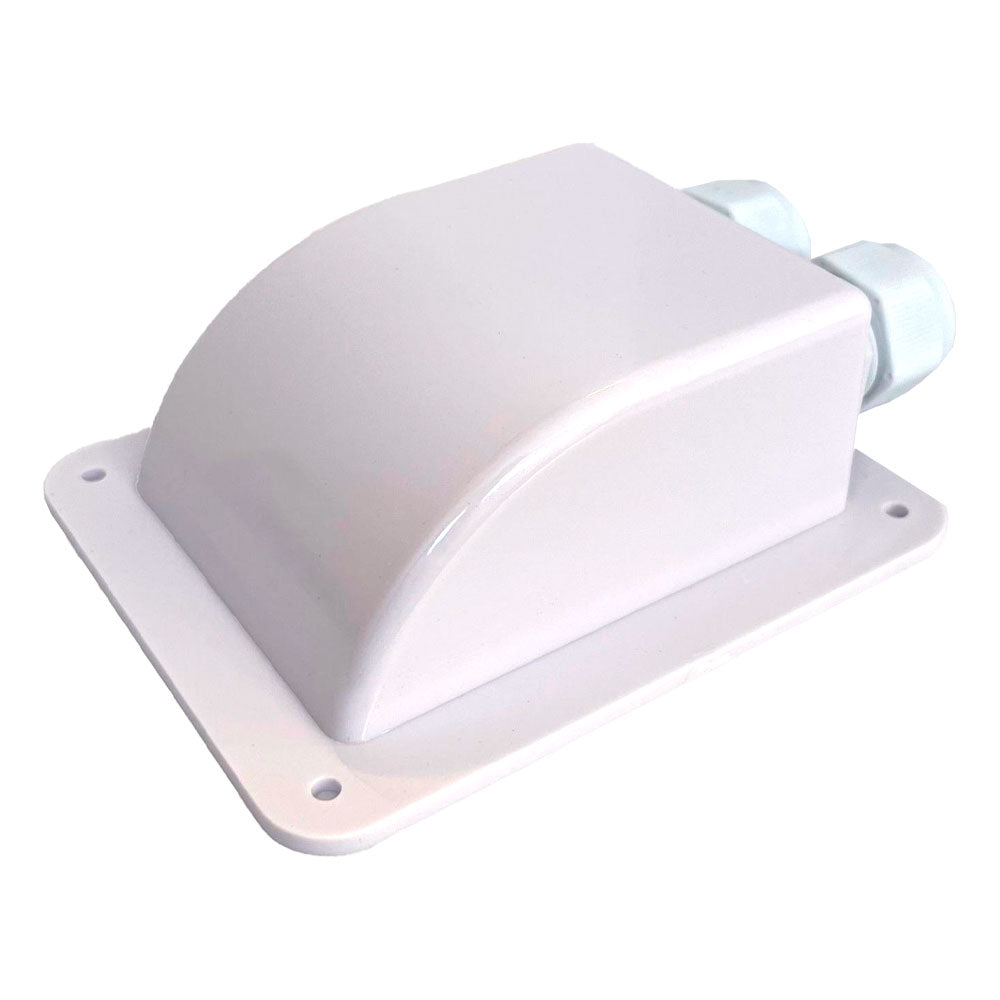 Eleksol Pasacables Doble para Caravana/embarcación (blanco)