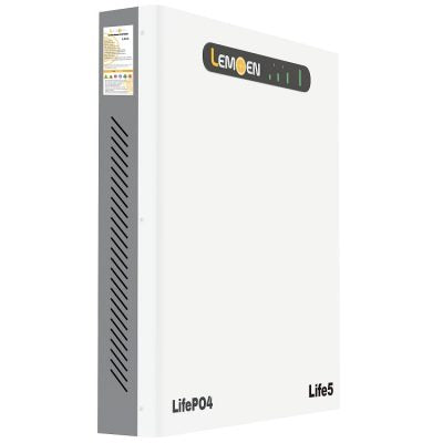 Lemoen Tech - Speicher - 5KWH LiFePO4 Ultra Thin Wall-Mounted Home Energ... Life 5 - Art. 35305