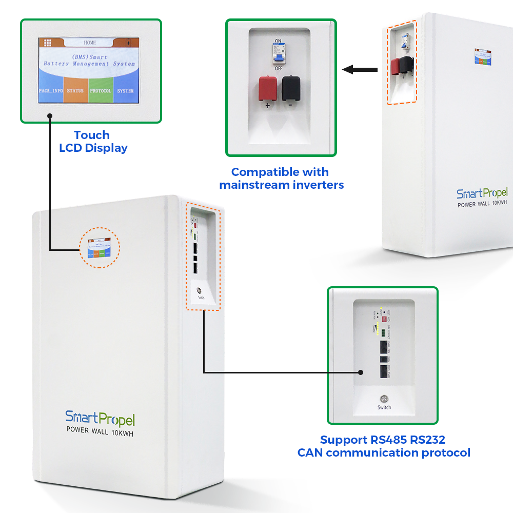 SmartPropel - Speicher - 5/10/15kWh Powerwall Energy Storage System (Tou... SP-P2-10kWh - Art. 34711