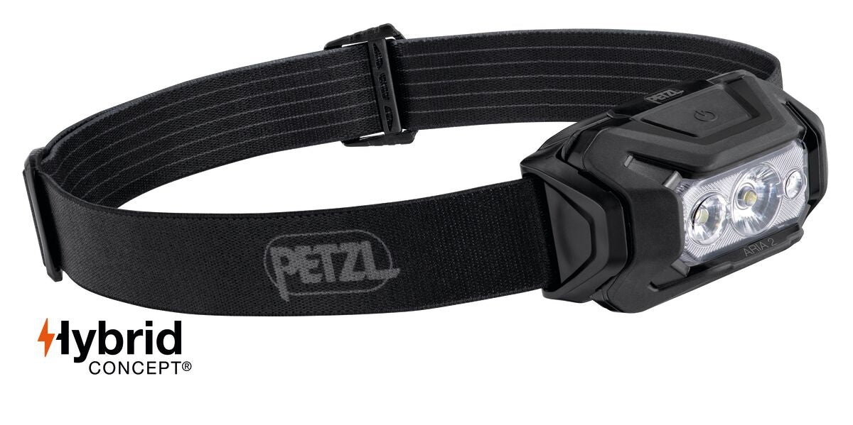 PETZL ARIA 2 RGB Stirnlampe 450 Lumen (schwarz)