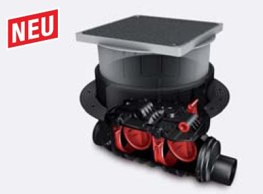 KESSEL-Rückstaudoppelvers. Staufix SWA DN200, für Bodenplatte, befliesbar  73200.10X