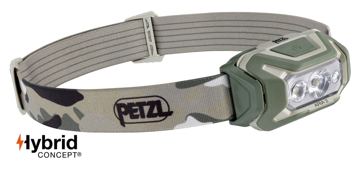PETZL ARIA 2 RGB Stirnlampe 450 Lumen (camo)