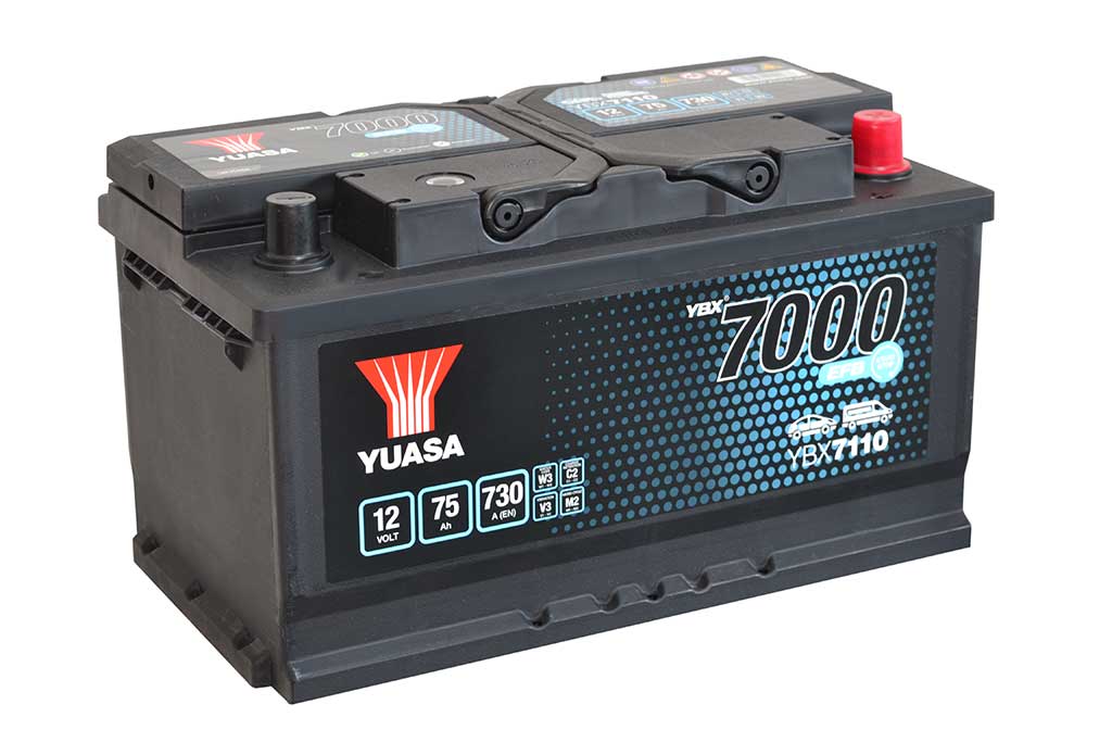 Yuasa EFB Start-Stop Batterie YBX7110 12V 75Ah 730A (YBX7000 Serie)