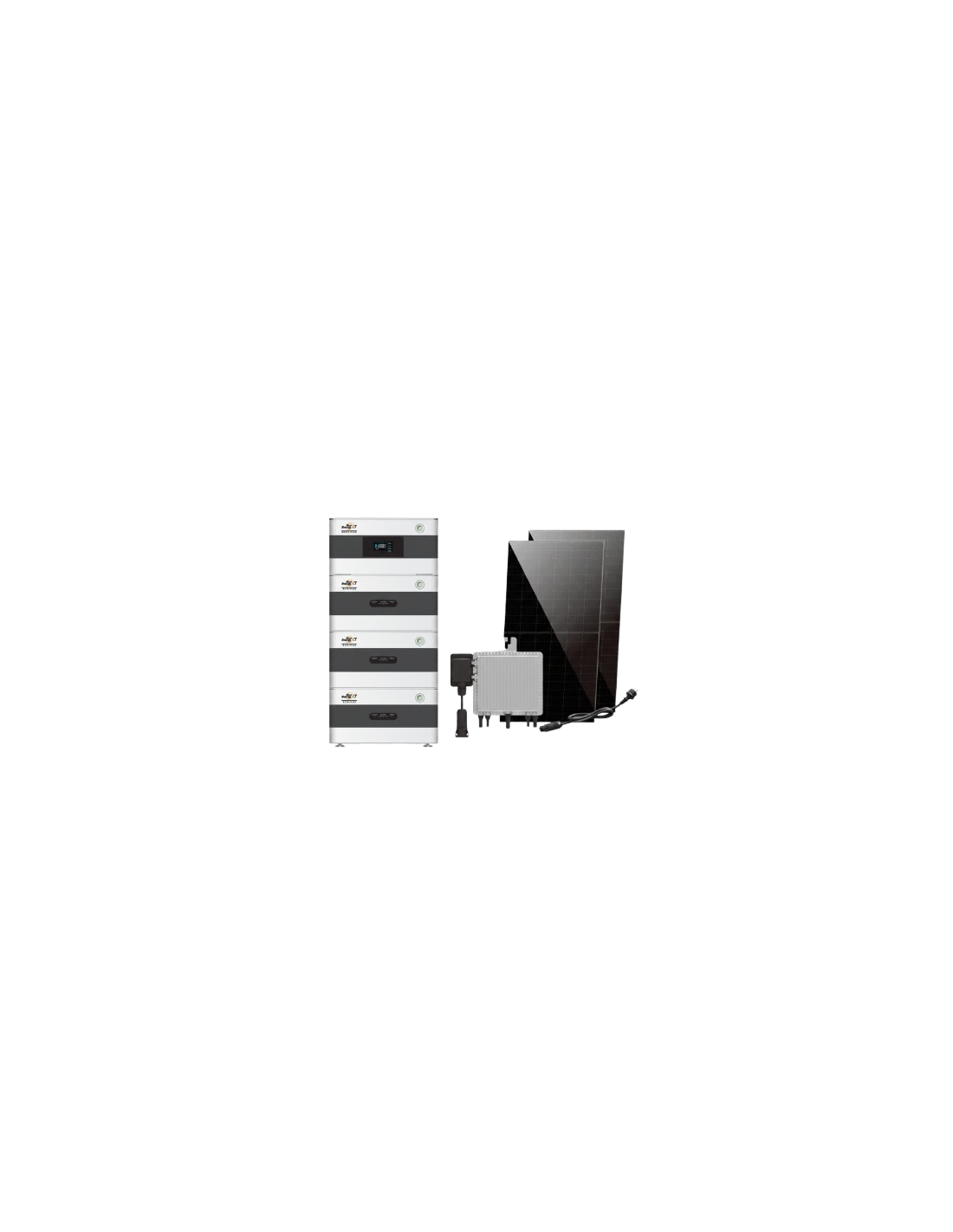 900WP Balkon Solarkit mit Batterie BK215 Plus und Mikroinverter Deye (Starterset 3)