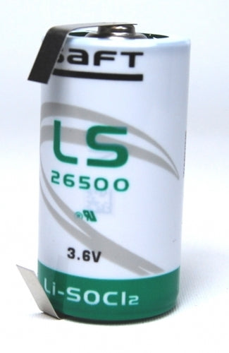 Saft Lithium Rundzelle LS26500 LF-U mit 3,6 V und 7,7 Ah