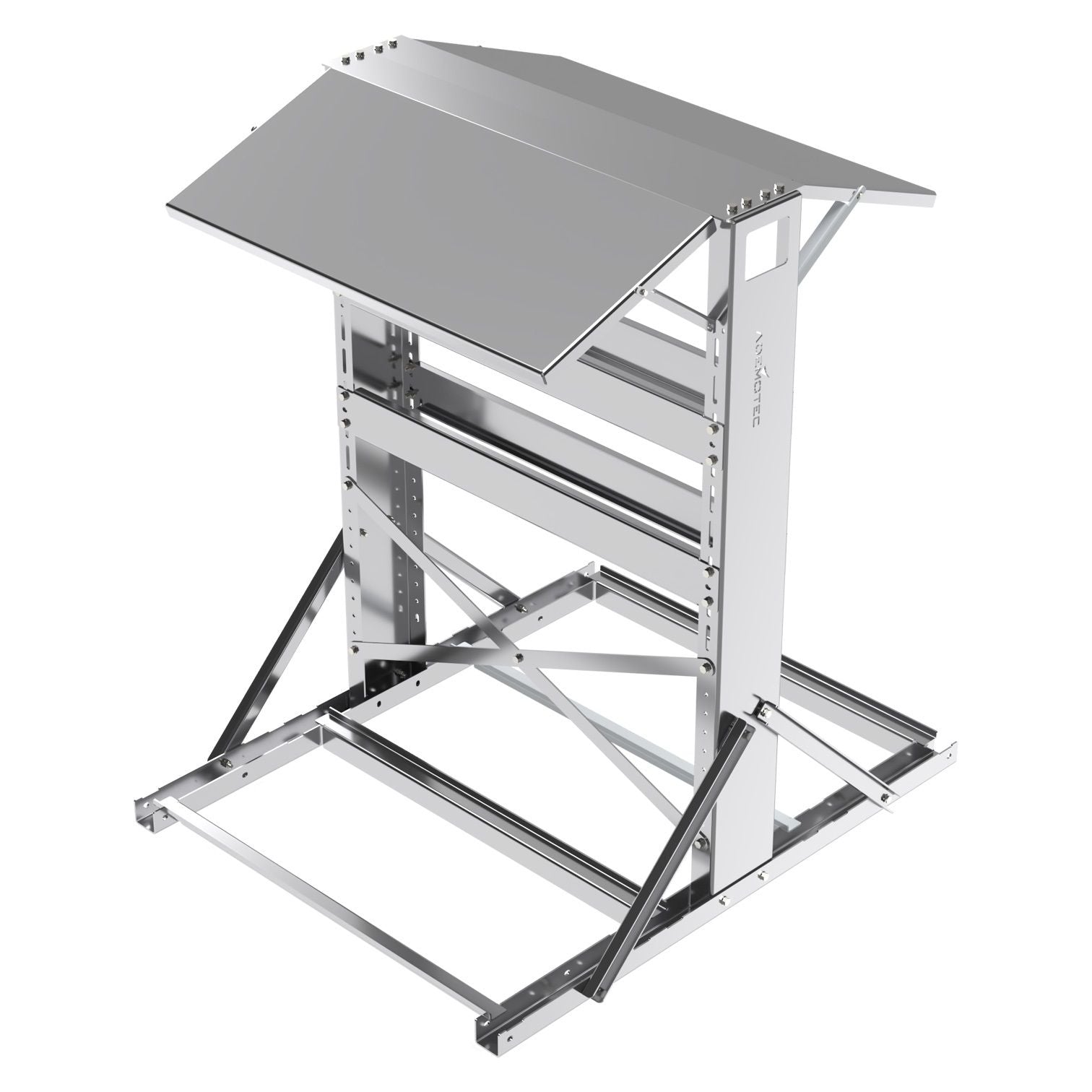 ADEMOTEC Montagesysteme i-Shelter Twin L zur vertikalen Montage von zwei Wechselrichtern