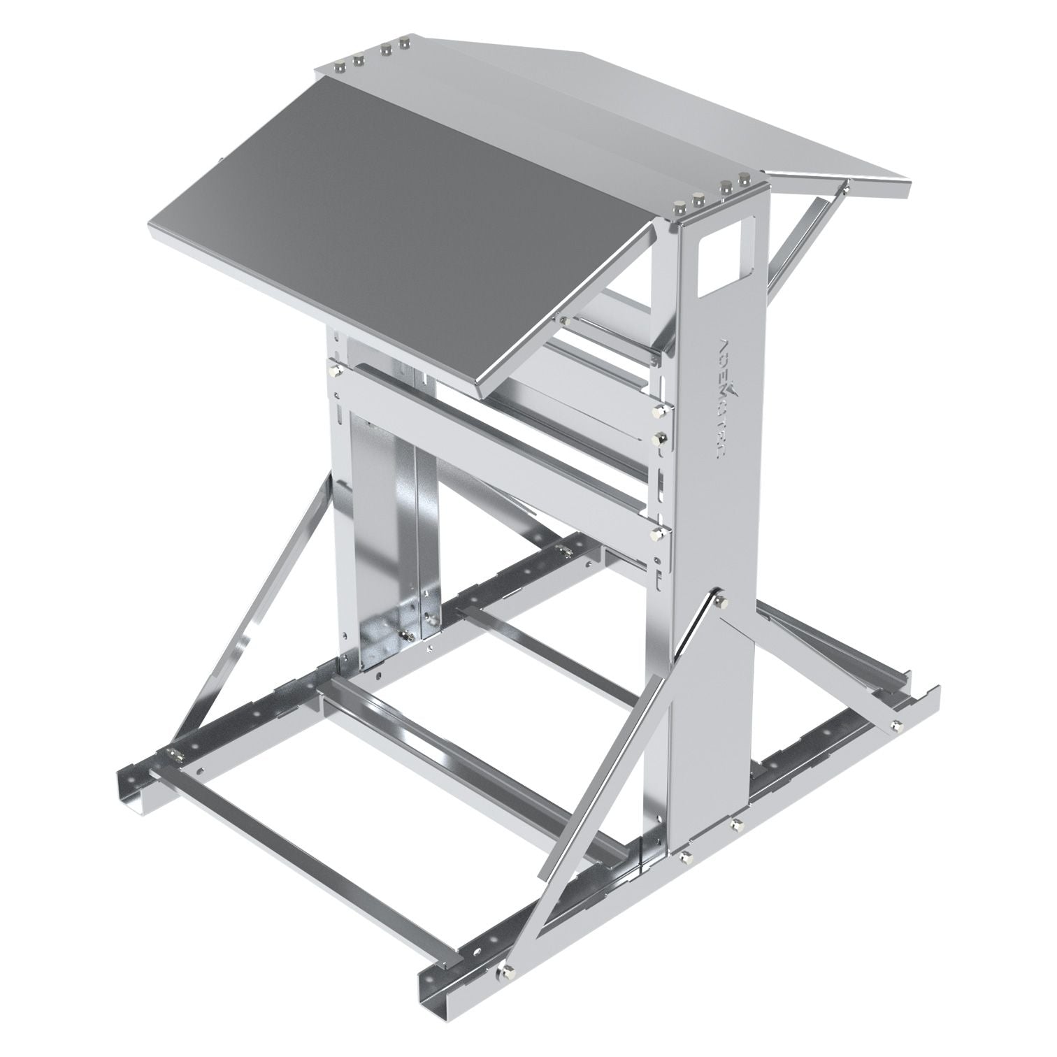 ADEMOTEC Montagesysteme i-Shelter Twin M zur vertikalen Montage von zwei Wechselrichtern